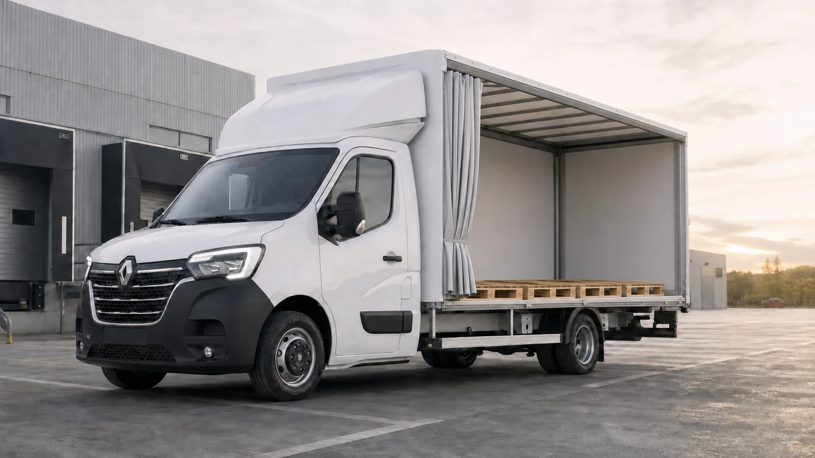 Renault Master 2021 chassis-cab with curtain side, 8 europallet capacity